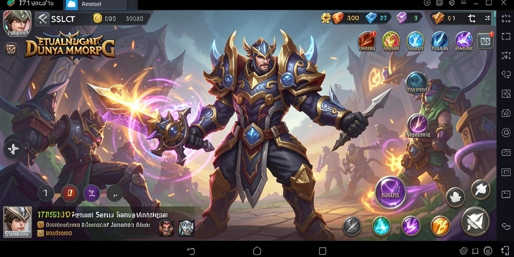 Tangkapan layar dari permainan 171SLOT yang menampilkan aksi seru dalam MMORPG.
