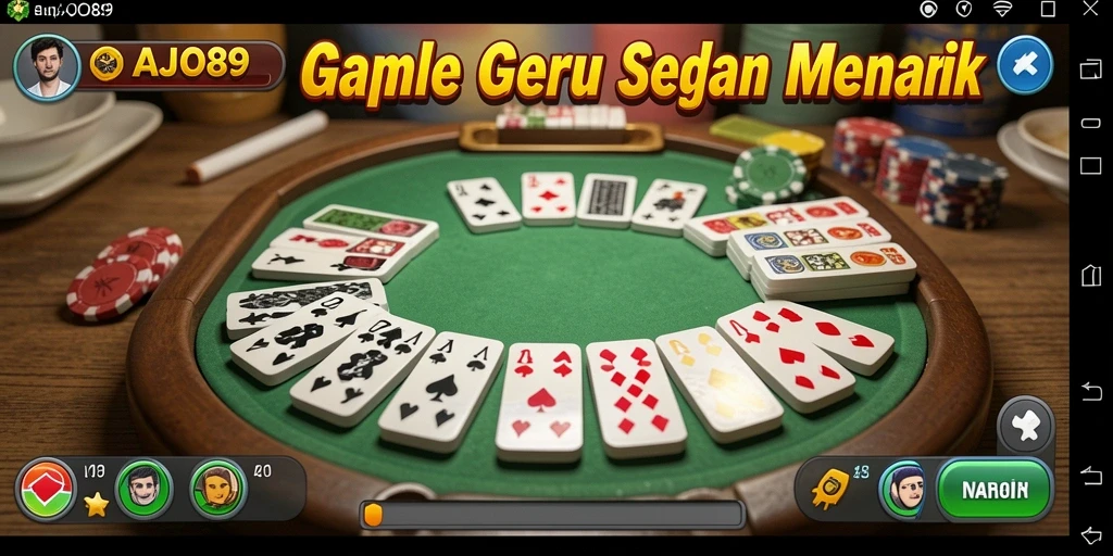 Tampilan menarik dari gameplay Gaple AJO89 yang mengasyikkan.