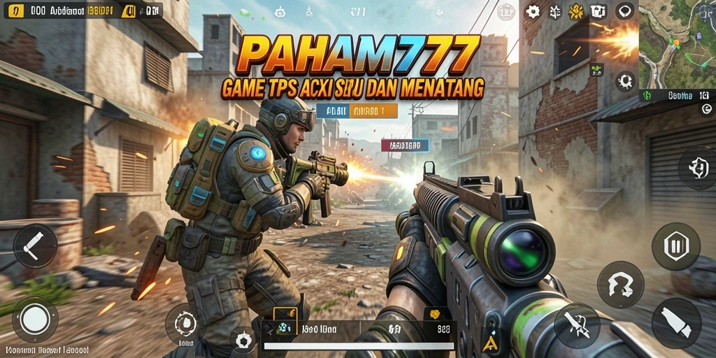 Tangkapan layar menampilkan aksi intens dari gameplay TPS PAHAM777.