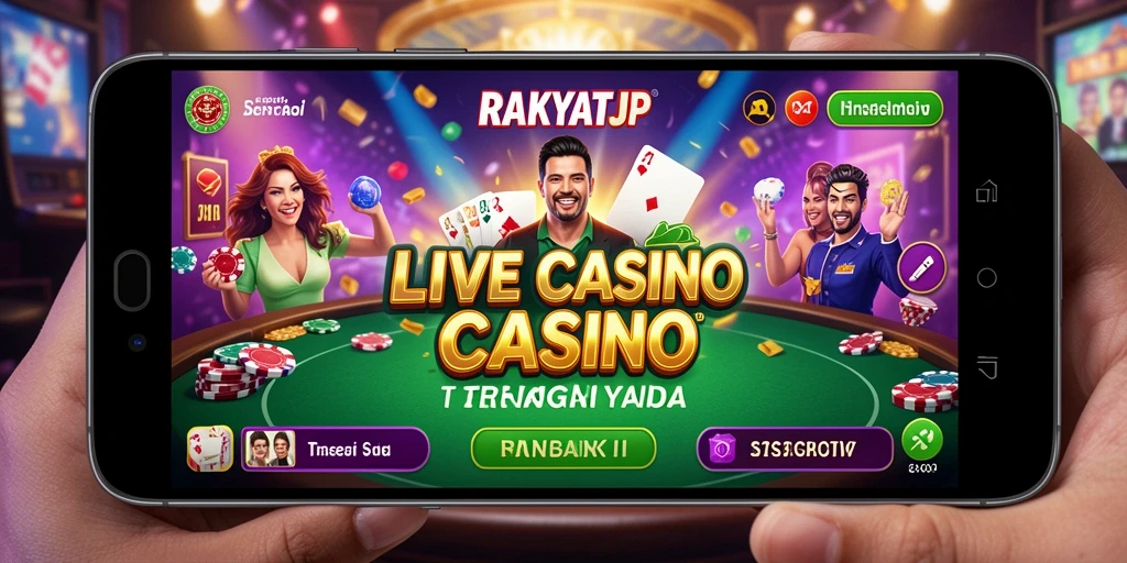Tampilan gameplay Live Casino yang seru dan interaktif.
