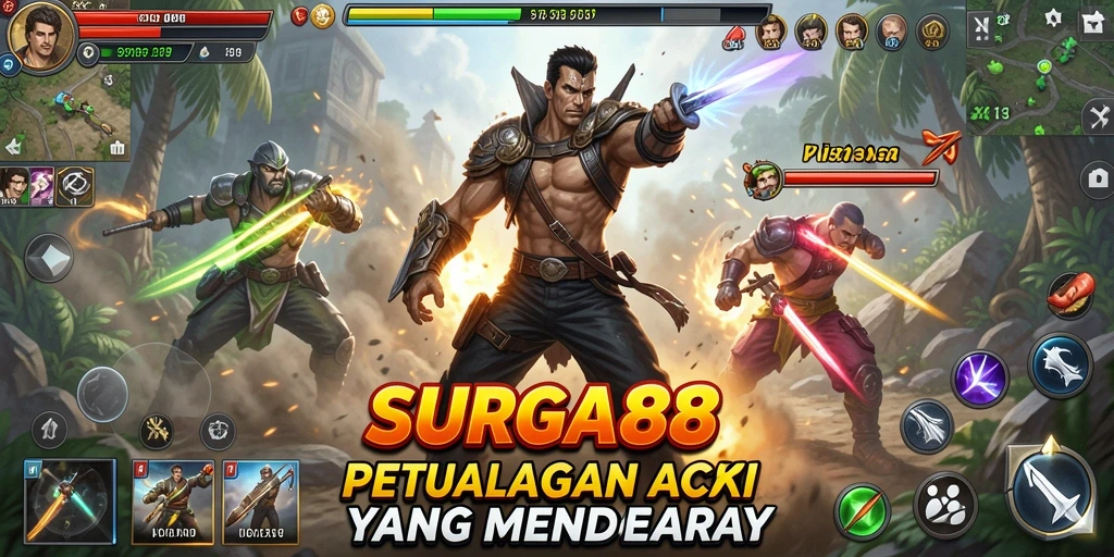 Tangkapan layar dari gameplay seru SURGA88 dengan aksi mendebarkan.