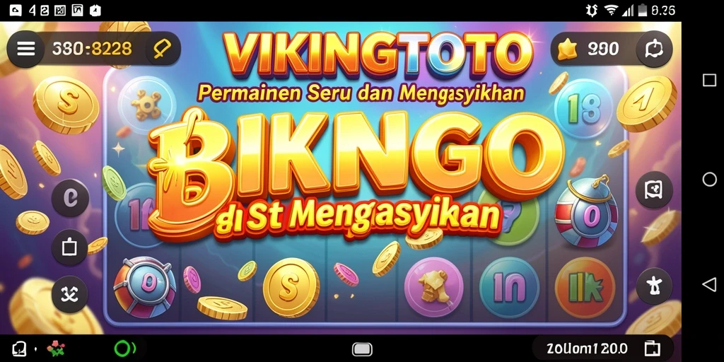 Tampilan gameplay Bingo yang seru di VIKINGTOTO.
