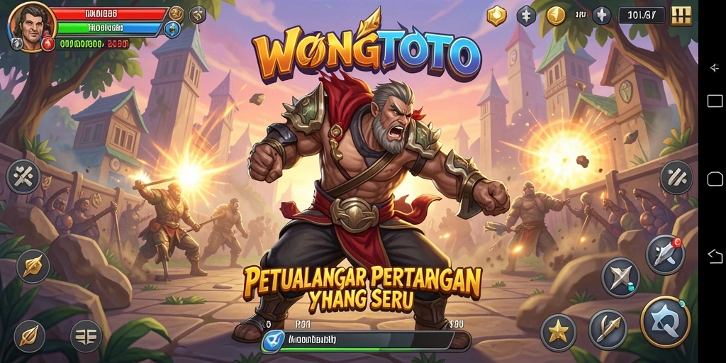 Tangkapan layar menunjukkan pertarungan mendebarkan dalam WONGTOTO.